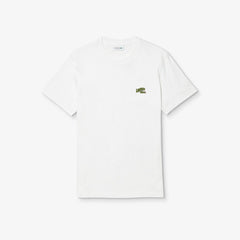 Mens   Embroidered Logo Regular Fit T-shirt | Lacoste White • 001