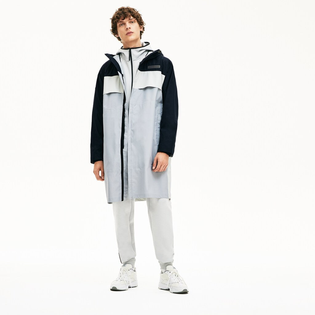 Mens   Motion Packable Crease-Proof Parka | Lacoste Dark Grey / Grey • Wvp