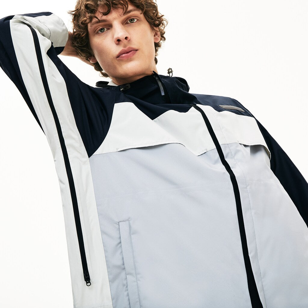Mens   Motion Packable Crease-Proof Parka | Lacoste Dark Grey / Grey • Wvp