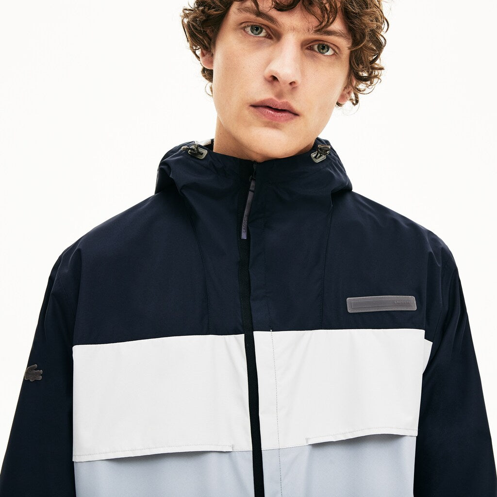 Mens   Motion Packable Crease-Proof Parka | Lacoste Dark Grey / Grey • Wvp