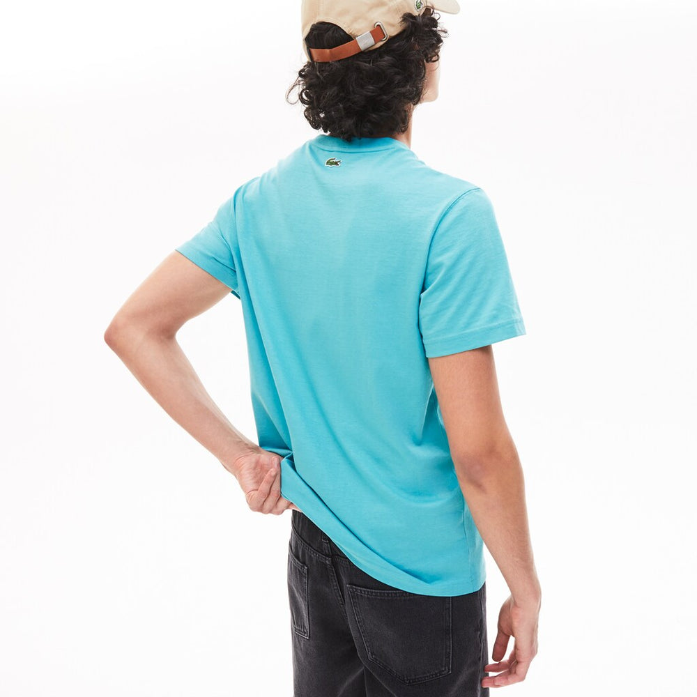 Mens   Retro Logo Graphic T-shirt | Lacoste Turquoise • Yzk