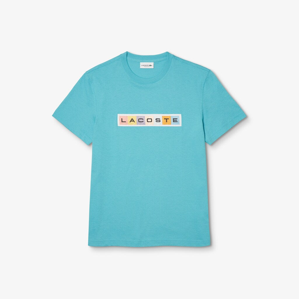 Mens   Retro Logo Graphic T-shirt | Lacoste Turquoise • Yzk