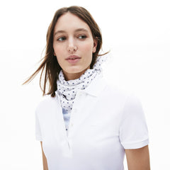Womens Wo  Stretch Cotton Piqué Polo Dress | Lacoste White • 001