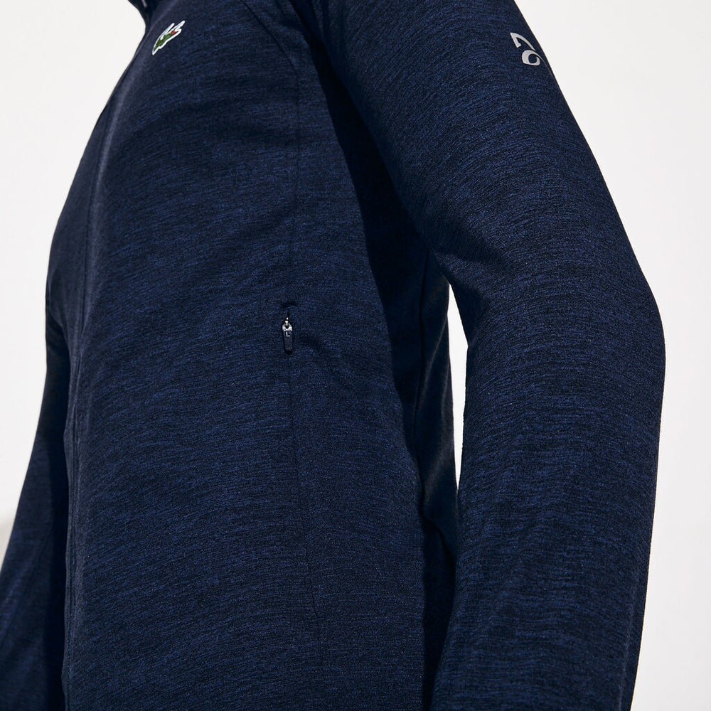 Mens   SPORT Novak Djokovic Stretch Zippered Jacket | Lacoste Navy Blue • 166