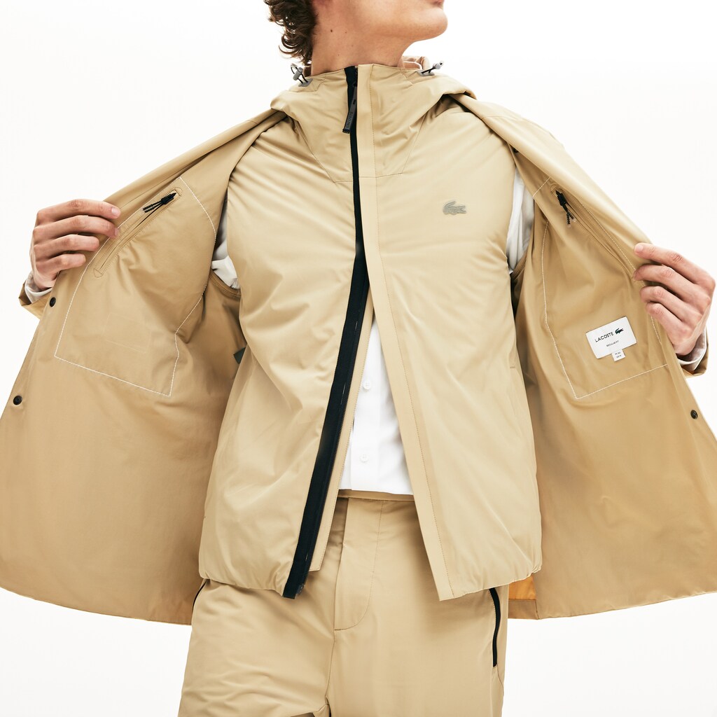 Mens   3-in-1 Ergonomic Jacket | Lacoste Beige • 02S