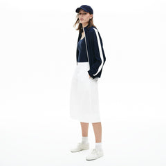 Womens Wo  Hooded Zip-Up Sweatshirt | Lacoste Black/White • Hhw