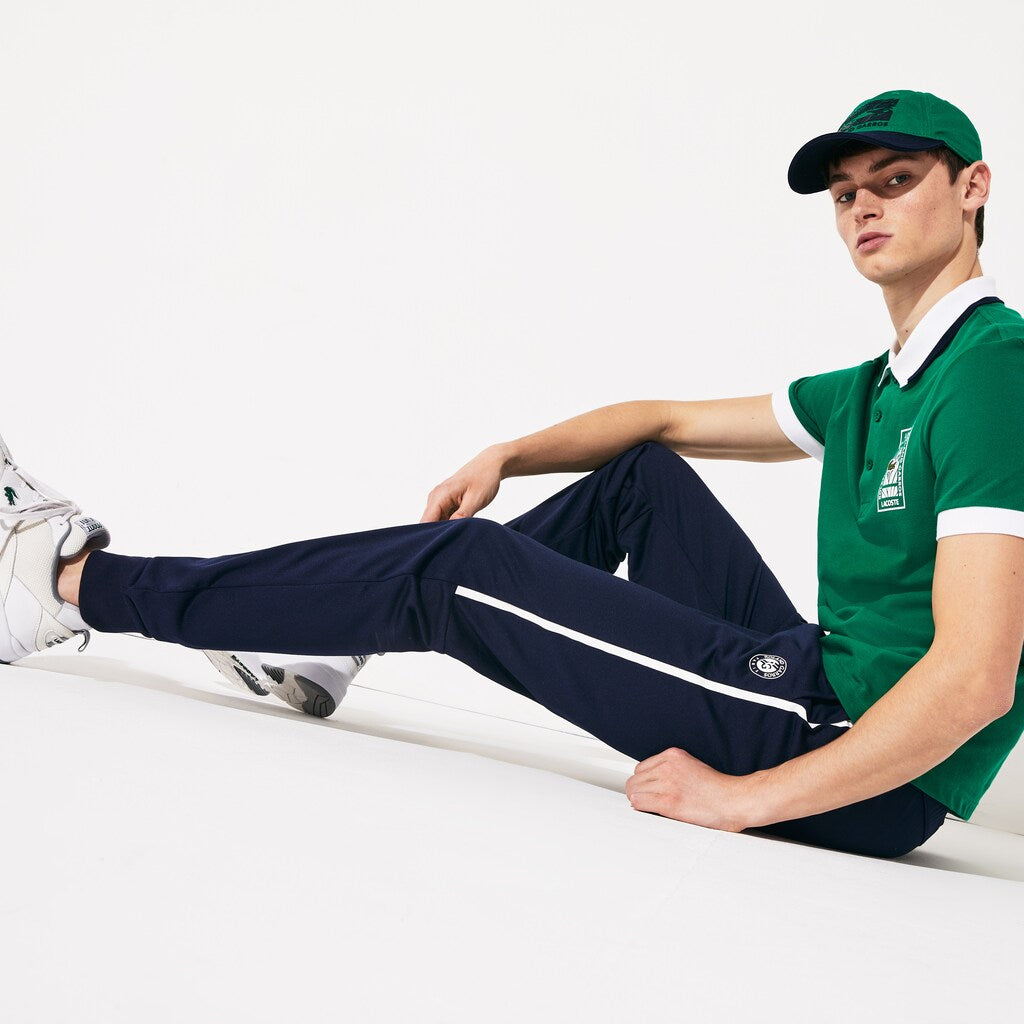 Mens   SPORT Roland Garros Track Pants | Lacoste Navy Blue / White • 525