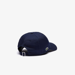 Mens   Multicolor-Logo Cotton Cap | Lacoste Navy Blue • 166