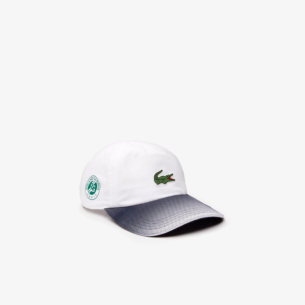 Mens   SPORT Roland Garros Ombré Cap | Lacoste White / Navy Blue • Rhg