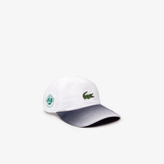 Mens   SPORT Roland Garros Ombré Cap | Lacoste White / Navy Blue • Rhg