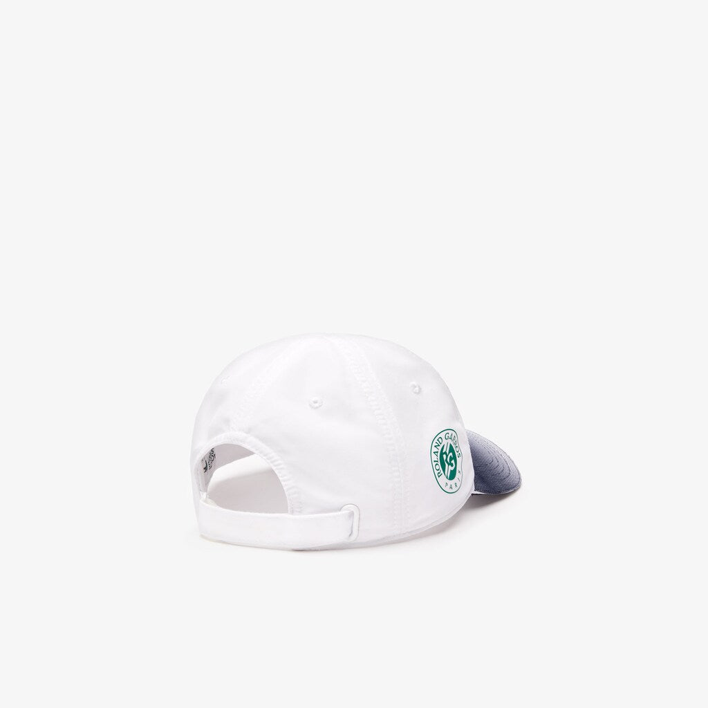 Mens   SPORT Roland Garros Ombré Cap | Lacoste White / Navy Blue • Rhg
