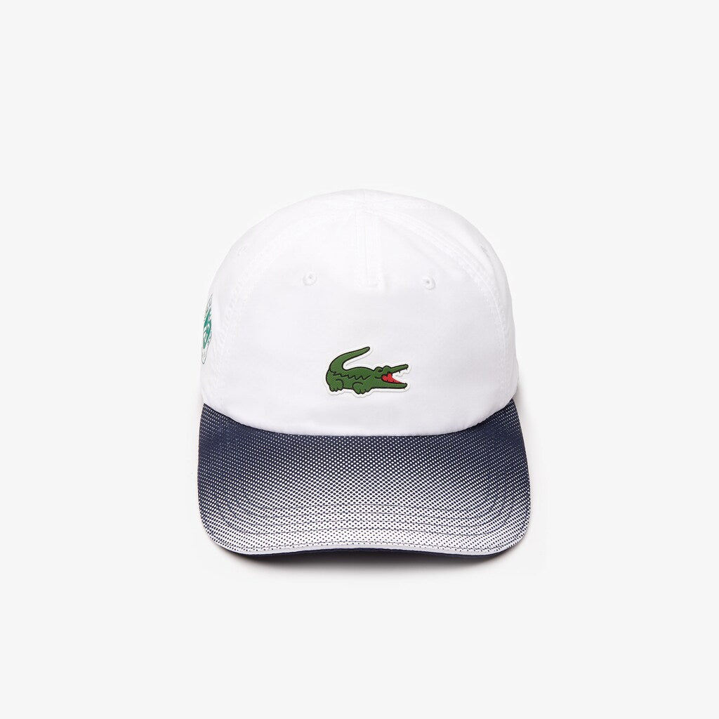 Mens   SPORT Roland Garros Ombré Cap | Lacoste White / Navy Blue • Rhg