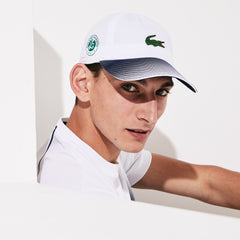 Mens   SPORT Roland Garros Ombré Cap | Lacoste White / Navy Blue • Rhg