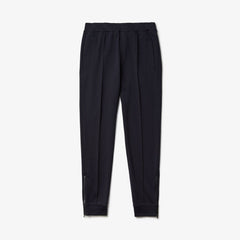 Mens   Pleated Cotton-Silk Track Pants | Lacoste Navy Blue / Khaki Green • X1S