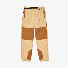 Mens   LIVE Two-Tone Track Pants | Lacoste Beige / Brown • Ug3