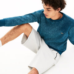 Mens   Motion Textured Crew Neck Sweatshirt | Lacoste Blue • Yzw