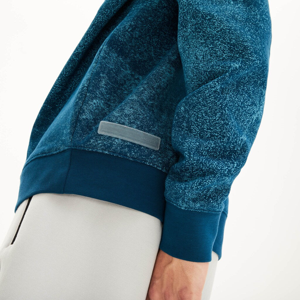 Mens   Motion Textured Crew Neck Sweatshirt | Lacoste Blue • Yzw