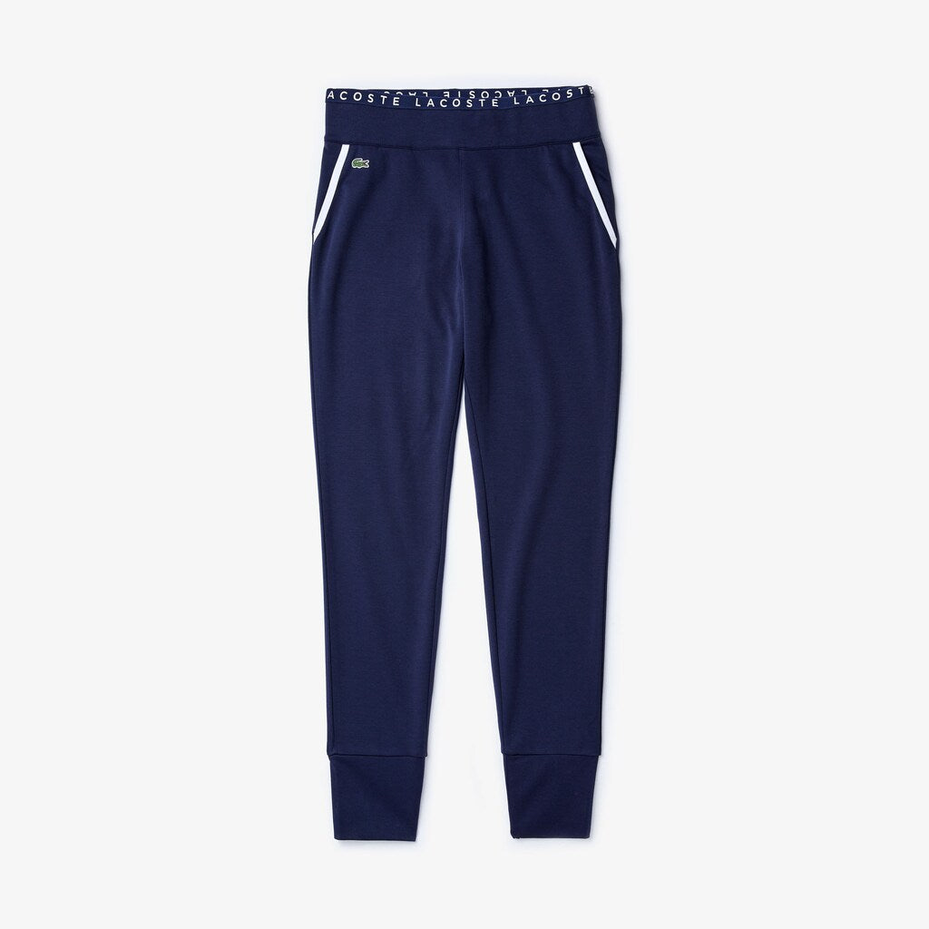 Womens Wo  SPORT Logo-Waist Tennis Track Pants | Lacoste Navy Blue / White / Navy Blue • Xzb
