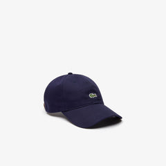 Mens   Contrast- Strap Cotton Twill Cap | Lacoste Navy Blue • 166