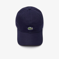 Mens   Contrast- Strap Cotton Twill Cap | Lacoste Navy Blue • 166