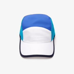 Mens   SPORT Lightweight Color-Block Tennis Cap | Lacoste Blue / White / Turquoise / Navy Blue • Xql