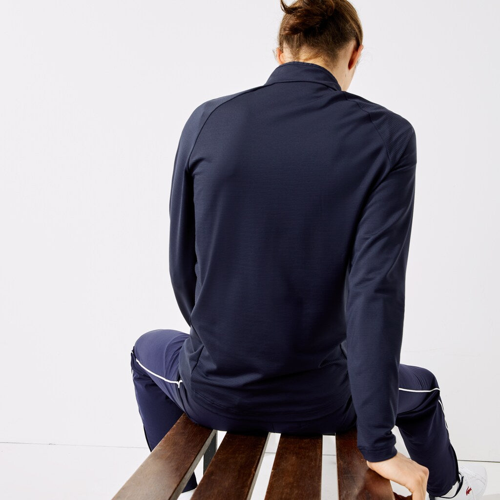 Mens   SPORT Stretch Zip-Up Golf Jacket | Lacoste Navy Blue • 423