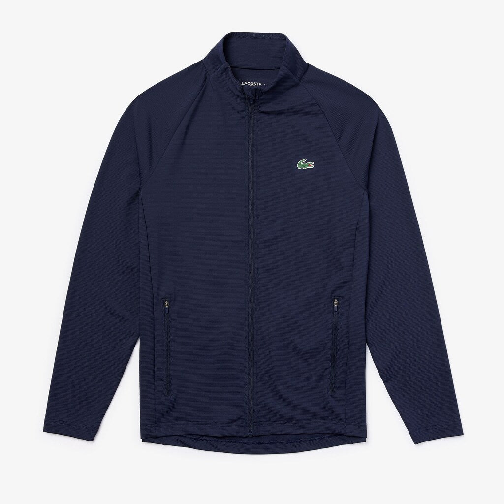 Mens   SPORT Stretch Zip-Up Golf Jacket | Lacoste Navy Blue • 423