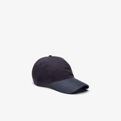 Mens   Mixed-Materials Cap | Lacoste Navy Blue • Une