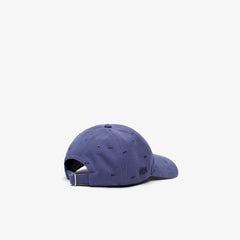 Mens   Crocodile-Print Cotton Piqué Cap | Lacoste Blue / Navy Blue • Usu