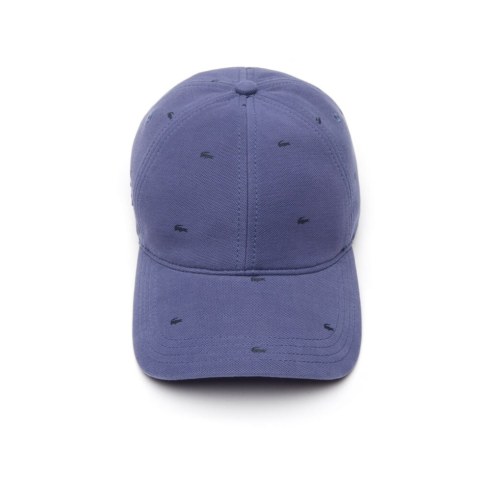 Mens   Crocodile-Print Cotton Piqué Cap | Lacoste Blue / Navy Blue • Usu