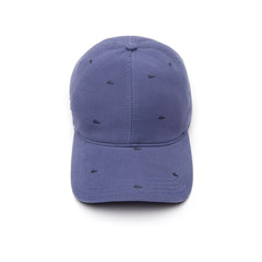 Mens   Crocodile-Print Cotton Piqué Cap | Lacoste Blue / Navy Blue • Usu