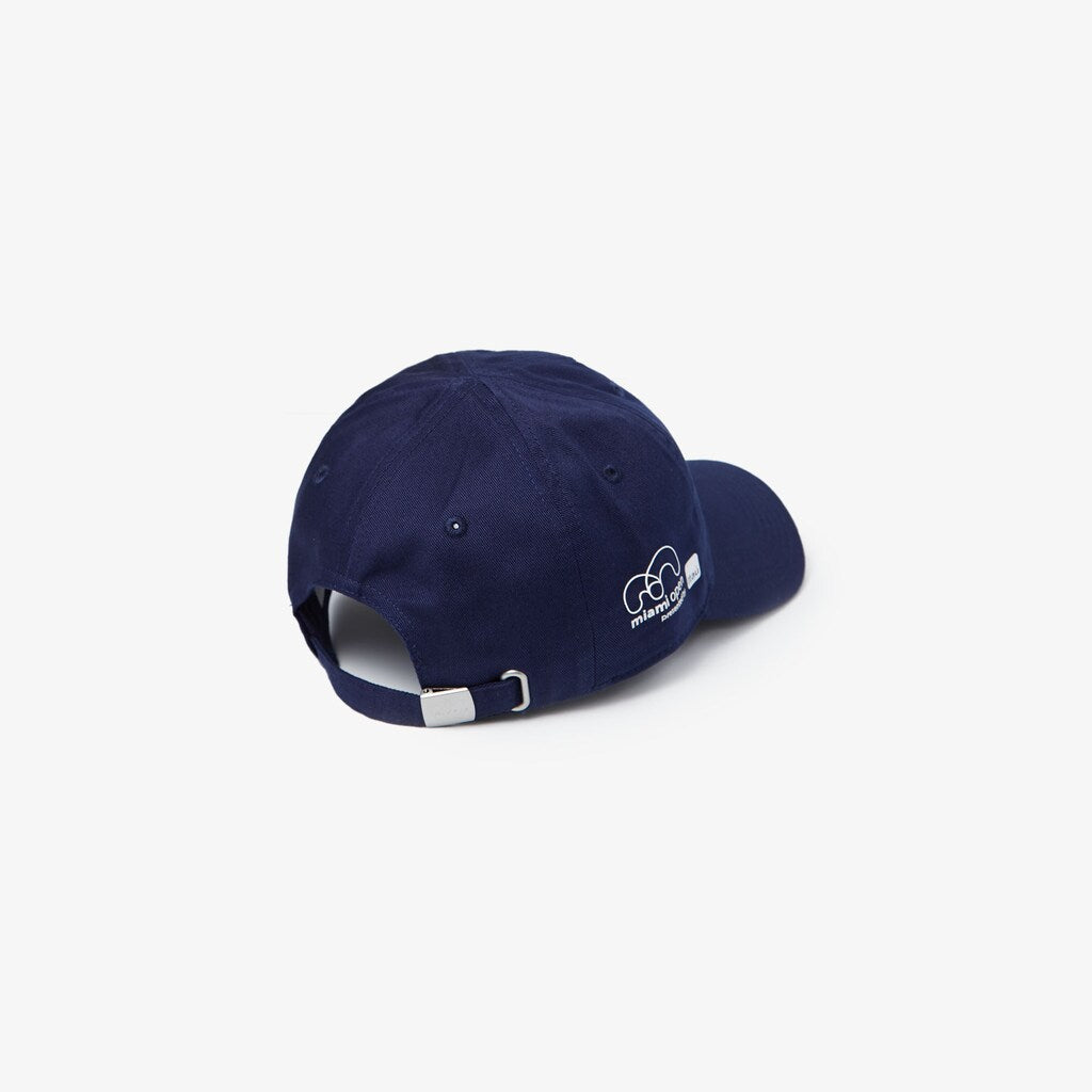 Mens   SPORT Miami Open Print Cotton Cap | Lacoste Navy Blue / White • 525