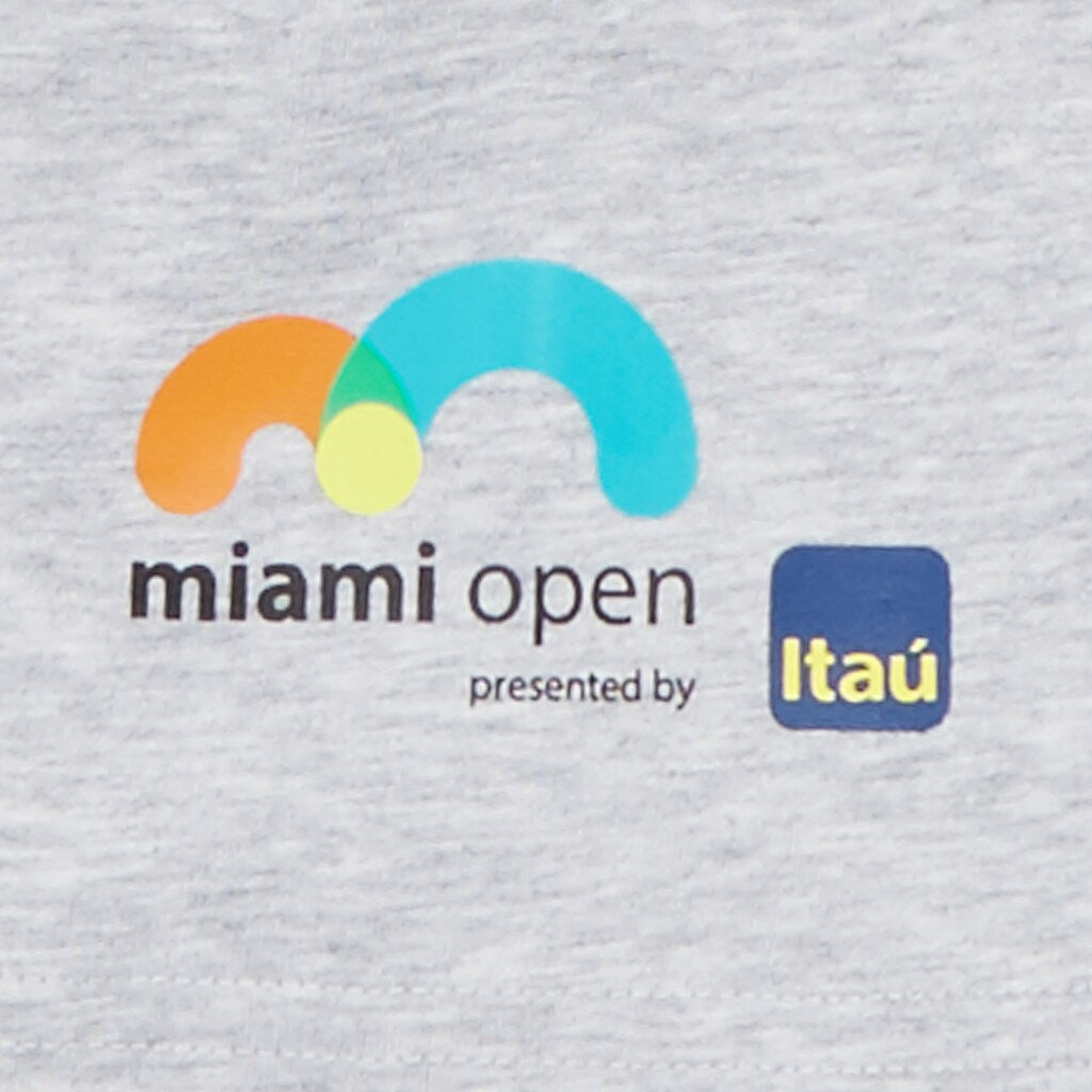 Mens   SPORT Miami Open Crew Neck Graphic Tee | Lacoste Grey Chine • Cca