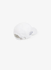 Mens   SPORT Miami Open Print Cotton Cap | Lacoste White / Navy Blue • 522