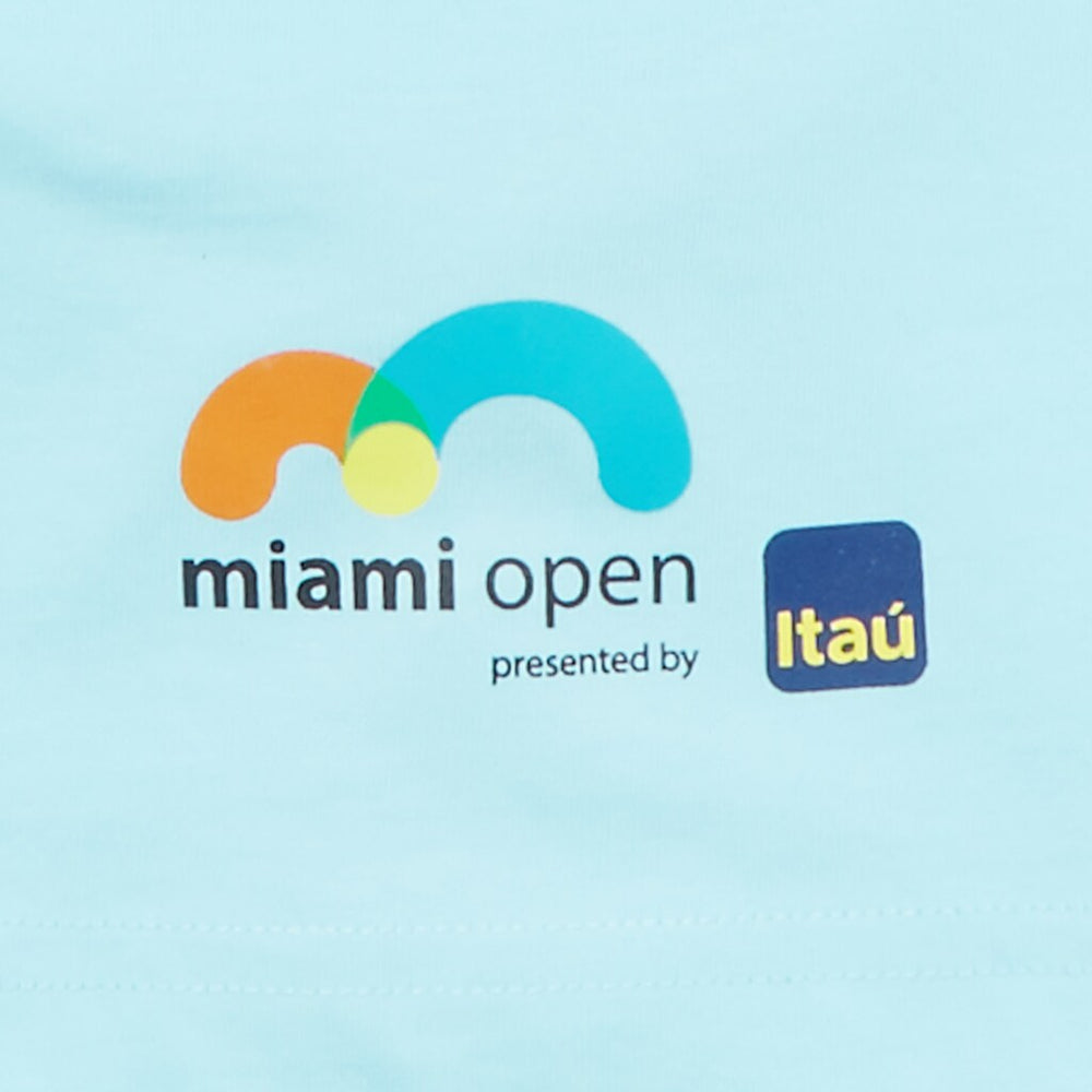 Mens   SPORT Miami Open Crew Neck Graphic Tee | Lacoste Turquoise • 3A3