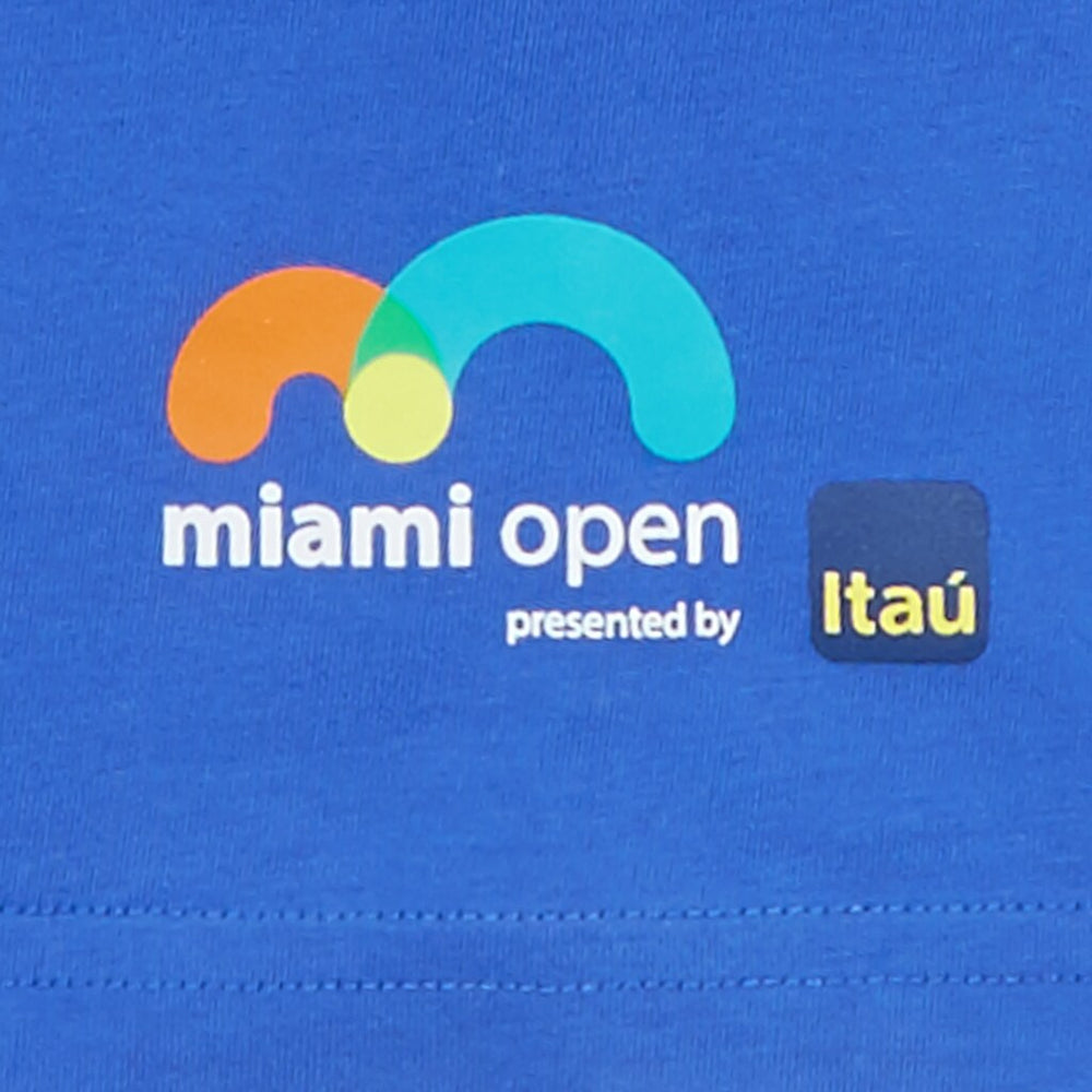 Mens   SPORT Miami Open Crew Neck Graphic Tee | Lacoste Blue • V6C