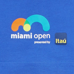 Mens   SPORT Miami Open Crew Neck Graphic Tee | Lacoste Blue • V6C