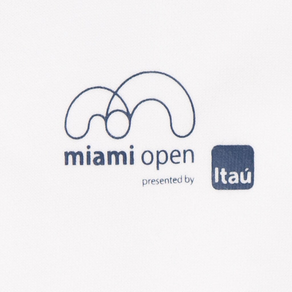 Womens Wo  SPORT Miami Open Print Fleece Sweatshirt | Lacoste White / Navy Blue • 522