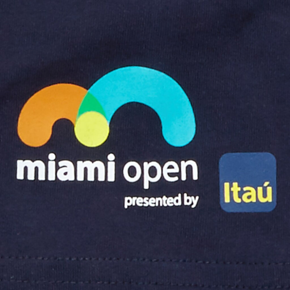 Mens   SPORT Miami Open Crew Neck Graphic Tee | Lacoste Navy Blue • 166