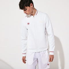 Mens   SPORT Roland Garros x Novak Djokovic Jacket | Lacoste White / Red • N7J