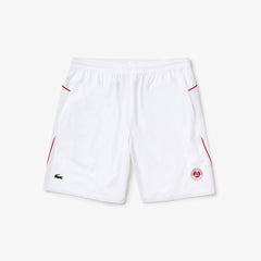 Mens   SPORT Roland Garros x Novak Djokovic Shorts | Lacoste White / Red • B6C
