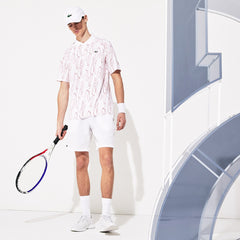 Mens   SPORT Novak Djokovic Breathable Stretch Shorts | Lacoste White • 800