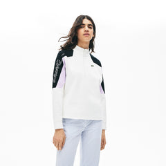 Womens Wo  LIVE Color-Block Zip-Front Sweatshirt | Lacoste White • 2Cq