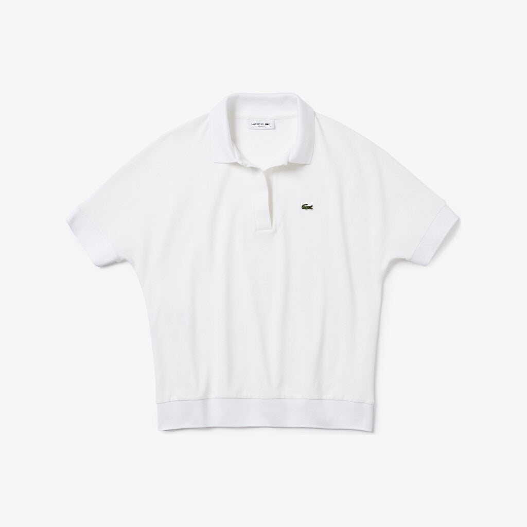 Womens Wo  Relaxed Piqué Polo | Lacoste White • 001