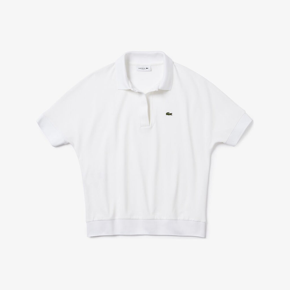 Womens Wo  Relaxed Piqué Polo | Lacoste White • 001