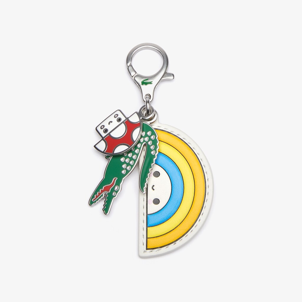 Mens   Lacoste x FriendsWithYou Coloured Metal Charm Keyring | Lacoste Arc En Ciel • E86