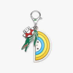 Mens   Lacoste x FriendsWithYou Coloured Metal Charm Keyring | Lacoste Arc En Ciel • E86