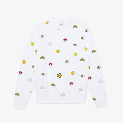 Mens/Womens Unisex Lacoste x FriendsWithYou Design Sweatshirt | Lacoste White • 001