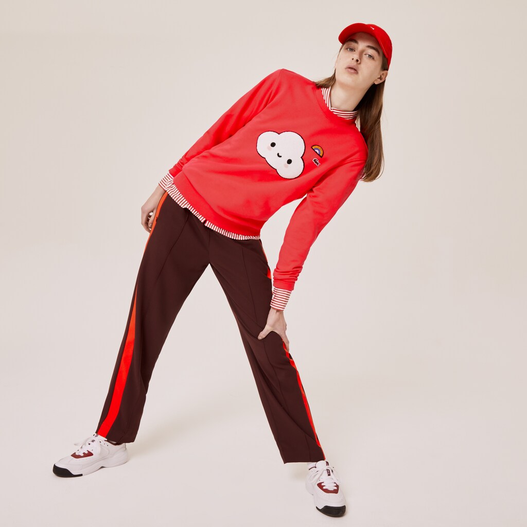 Mens/Womens Unisex Lacoste x FriendsWithYou Print Sweatshirt | Lacoste Red • 4By
