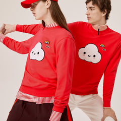 Mens/Womens Unisex Lacoste x FriendsWithYou Print Sweatshirt | Lacoste Red • 4By